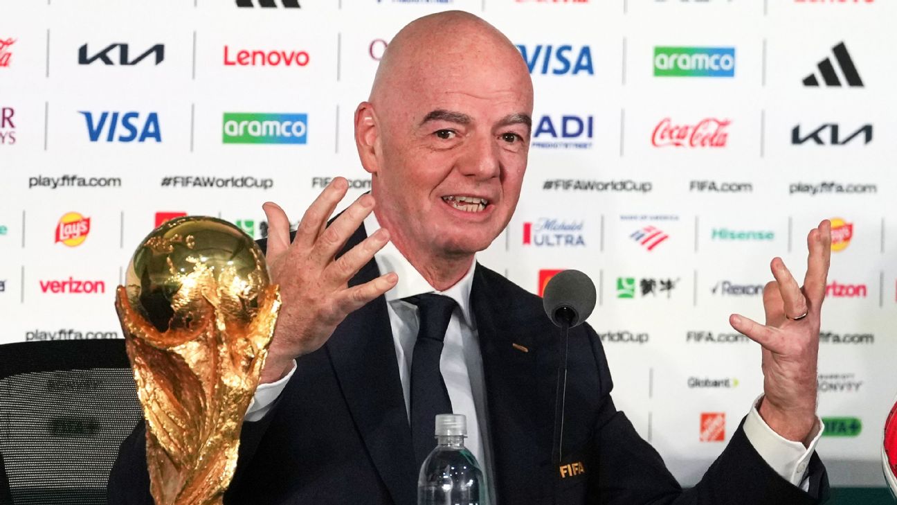 因凡蒂诺谈世界杯签证与票价：FIFA应保持冷静